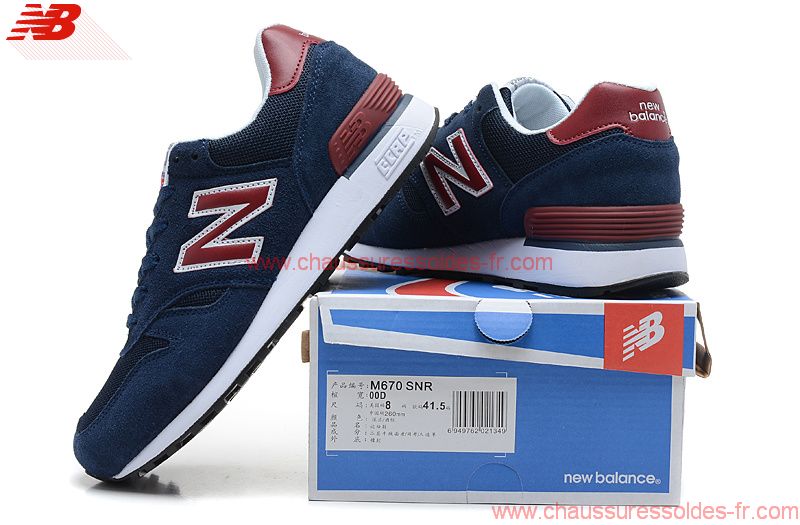 new balance 670 bleu marine rouge